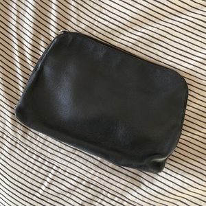 COS Black leather shoulder bag  minimal